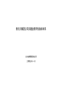 1126雅戈尔集团绩效考核指标库