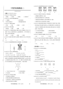 2020年中考化学仿真模拟测试卷（二）（pdf，无答案）