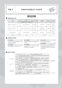 （浙江专用）2020版高考生物一轮复习 专题27 生物技术在食品加工中的应用教师用书（PDF，含解析