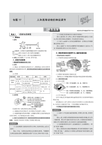 （天津专用）2020届高考生物一轮复习 专题17 人和高等动物的神经调节教师用书（PDF，含解析）