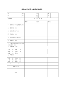 NO.25销售部助理和专案助理年度考绩表