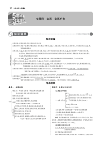 （山东专版）2019年中考化学复习 专题四 金属 金属矿物（讲解部分）素材（pdf）