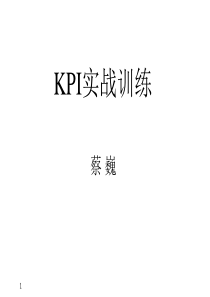 KPI完整版(最新)