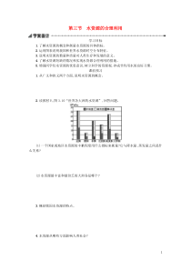 2019-2020学年高中地理 第三章 地球上的水 3.3 水资源的合理利用学案（含解析）新人教版必