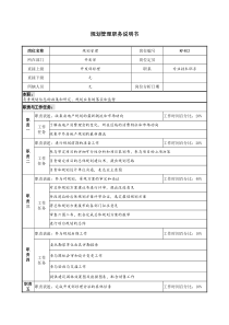 某地产企业规划管理岗位说明书