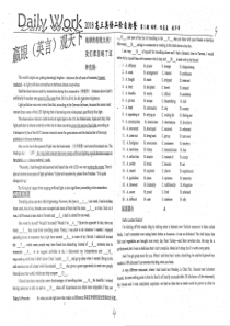 （名优专供）河北省衡水中学高三英语二轮复习 自助餐 第25周 第1期（pdf）