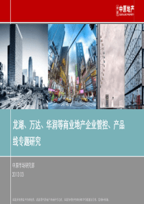 13年龙湖万达华润商业地产专项研究