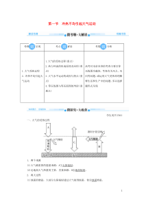 2020版高考地理总复习 第二章 地球上的大气 第一节 冷热不均引起大气运动讲义（含解析）新人教版