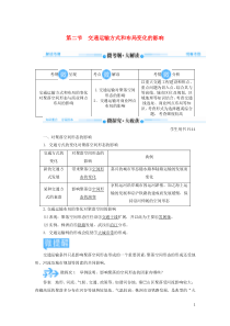 2020版高考地理总复习 第十章 交通运输布局及其影响 第二节 交通运输方式和布局变化的影响讲义（含