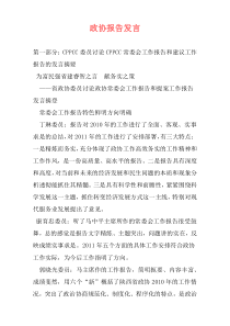 政协报告发言