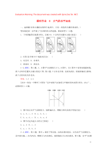 2019-2020学年高中地理 第二章 地球上的大气 2.1.2 大气的水平运动课时作业（含解析）新