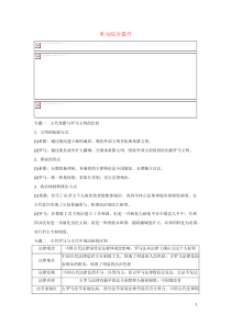 2020版高考历史大一轮复习 第二单元 古代希腊、罗马和近代西方的政治制度单元综合提升教案（含解析）