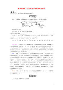 2021版高考生物一轮复习 第3单元 细胞的能量供应和利用 素养加强课2 光合作用与细胞呼吸的综合学