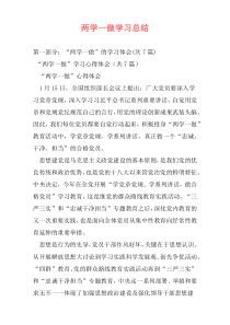 两学一做学习总结