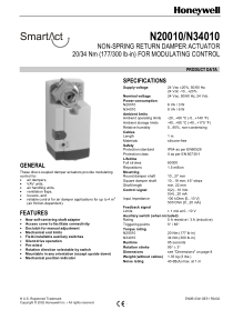 honeywell风阀执行器说明书