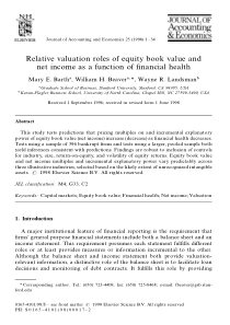 relativevaluationrolesofequitybookvalueandn