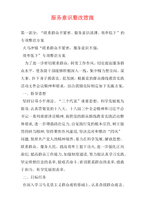 服务意识整改措施