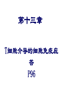 医学免疫学培训课件-T细胞介导的细胞免疫应答