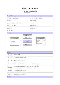 公司前台文员职位说明书