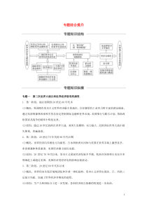 2020版高考历史大一轮复习 专题十一 世界经济的全球化趋势专题综合提升教案（含解析）人民版