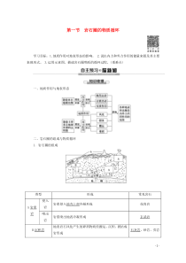 （江苏辽宁专用）2019-2020学年高中地理 自然地理基础 第2章 地表形态的塑造 第1节 岩石圈