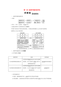 2020版高考地理一轮复习 模块一 第三单元 从圈层作用看地理环境内在规律 第一讲 地理环境的差异性