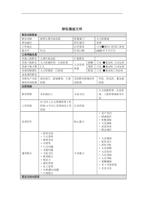 助理人事行政总监岗位说明书