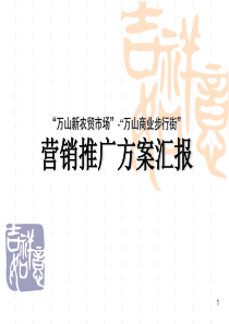 房地产策划案例万山新农贸市场与万山商业步行街