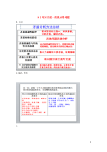 高中政治 9.2 用对立统一的观点看问题备课素材 新人教版必修4