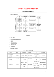 2019-2020学年高中历史 第3单元 近代中国的思想解放潮流单元小结与测评教案（含解析）北师大版