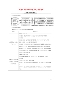 2019-2020学年高中历史 专题9 当今世界政治格局的多极化趁势专题小结与测评学案 人民版必修1