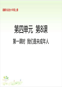 六年级上道德与法治--我们受特殊保护-我们是未成年人PPT公开课课件