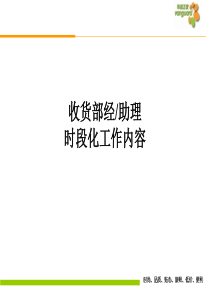 收货部经、助理时段化新