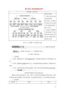 2021高考历史一轮复习 第2单元 西方的政治文明 第3讲 古代希腊、罗马的政治文明教学案 新人教版