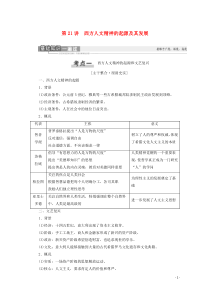 （通史版）2021版高考历史一轮复习 第3部分 第8单元 工业革命前的世界 第21讲 西方人文精神的