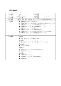 某it企业网络部助理岗位职责