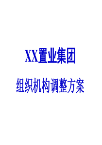 XX集团组织机构调整方案