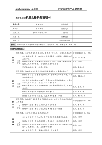 某发电企业机要文秘职务说明书