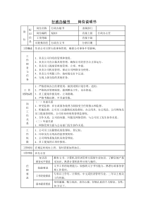 某房产公司行政办秘书岗位说明书