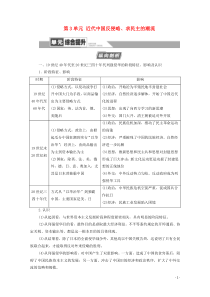 2021高考历史一轮复习 第3单元 近代中国反侵略、求民主的潮流单元综合提升教学案 新人教版