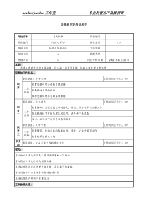 某跨国集团置业公司总裁秘书职务说明书