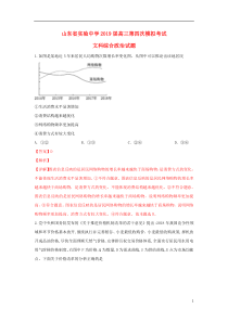 山东省实验中学2019届高三政治第四次模拟考试试题（含解析）