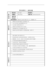 涉外文秘岗位说明书