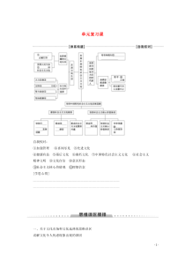 2019-2020学年高中政治 第4单元 单元复习课教案 新人教版必修3