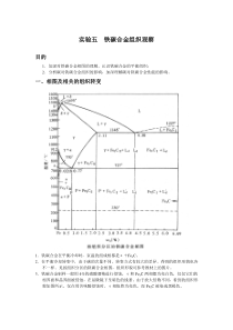 【材料课件】实验五铁碳合金组织观察