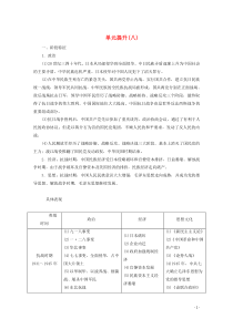 2019-2020学年新教材高中历史 第八单元 中华民族的抗日战争和人民解放战争 单元提升（八）学案