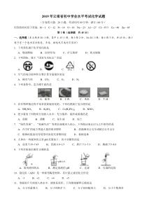 初中学业水平考试化学试题