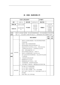 秘书处主任岗位说明书