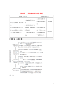 （鲁京津）2020版高考政治总复习 第二单元 第四课 文化的继承性与文化发展教案（必修3）