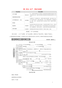 （选考）2021版新高考政治一轮复习 经济生活 第二单元 生产、劳动与经营 1 第四课 生产与经济制